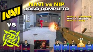 NAVI vs NIP - JOGO COMPLETO (Todos os Mapas) BLAST Premier Fall Final 2023
