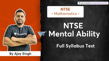 NTSE MAT Full Syllabus Test | Mental Ability | Let