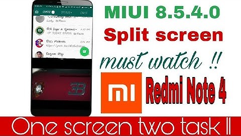 Miui 8.5.4.0 Redmi note 4 use split screen / Nougat updat/ hind/urdu/punjabi