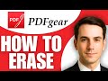How To Erase In PDFgear