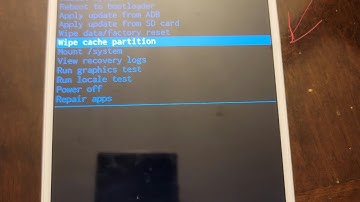 galaxy tab a7/a7 lite: how to wipe cache partition
