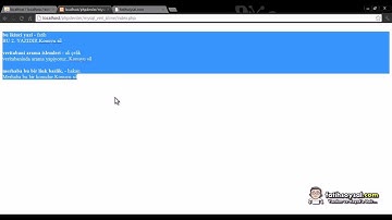 PHP & MySql Veri Silme işlemleri {Fatihsoysal.com}