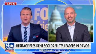 Speaking Truth To Power At The World Economic Forum Kevin Roberts And Pete Hegseth On Fox News