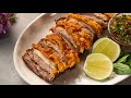 Air Fryer Thai Style Crispy Pork Belly with Dipping Sauce