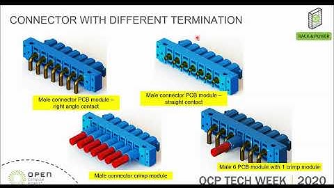 OCP 2020 Tech Week: Open Rack V3 Universal Power Shelf Input Connector