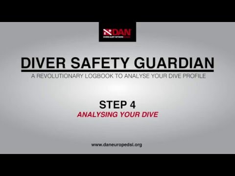 Diver Safety Guardian logbook - Analysing your data