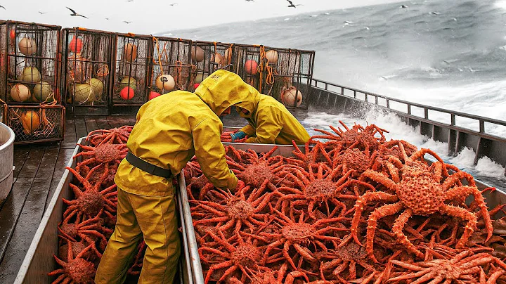 Giant Octopus & King Crab Harvest in Japan – Fishermen Catch Millions and Process in Seafood Factory
