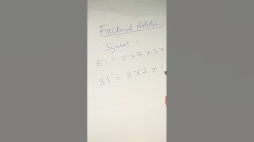 Factorial Notation