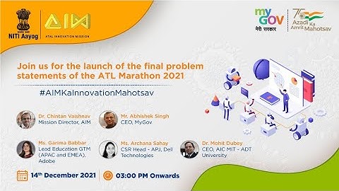 Final Problem Statements of the ATL Marathon 2021