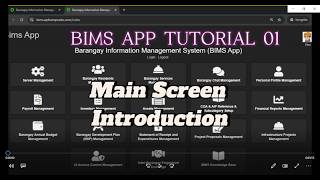 BIMS App Tutorial 01: Main Screen Introduction screenshot 5