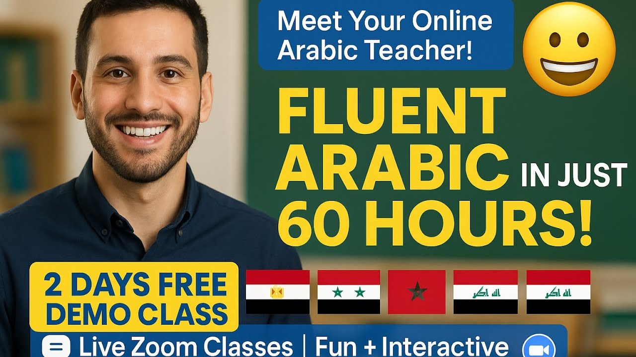 "Learn Fluent Arabic in Just 60 Hours | Meet Your Online Arabic Teacher!"