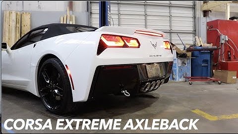 C7 Corvette Corsa Extreme Axleback Comparison to Stock