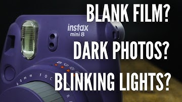 How to Fix Instax Mini 9 and Mini 8 Common Problems: Blinking Lights, Blank Film and Dark Photos