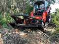 Skid steer extreme duty brush cutter by skid pro demo by swift fox industries