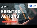What are AMP Events and Actions?
