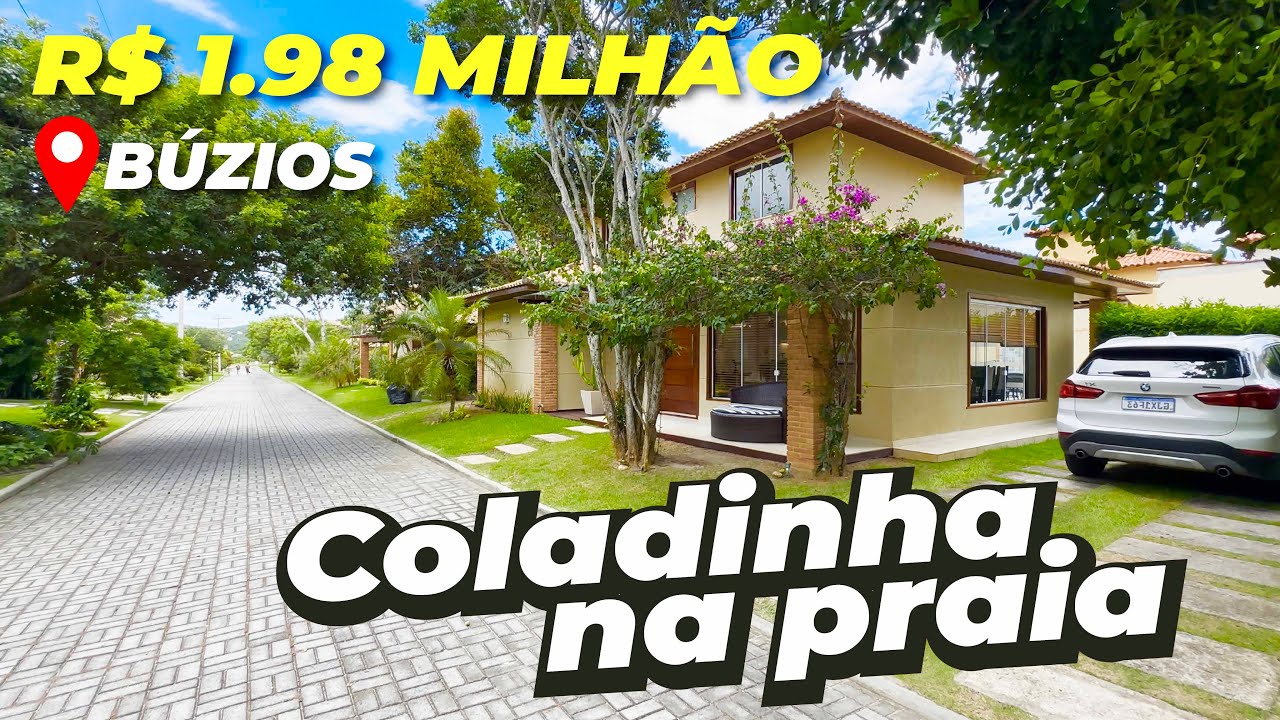 Casa COLADA NA PRAIA em Búzios por R$ 1.98M! Oportunidade ÚNICA em condomínio top! 🏖️🔥