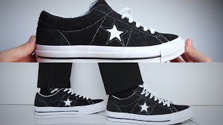 converse one star ox on feet