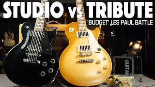 Gibson Les Paul Tribute vs Gibson Les Paul Studio   Side by Side Comparison
