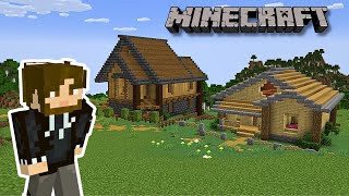 Building Custom Villager Houses in Minecraft Survival | Minecraft Let's Play