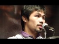 Manny Pacquiao Speaking @ NYC Press Conference 1/20/10 (Joshua Clottey)
