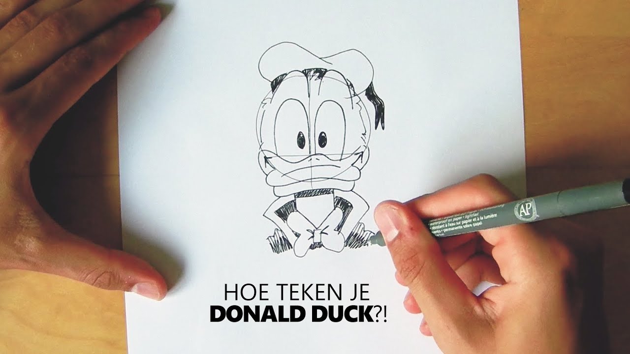 DONALD DUCK leren tekenen in 3 MINUTEN?! - YouTube