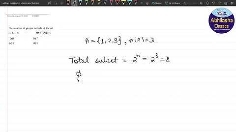 XISETOQ015 _ The number of proper subsets of the set {1, 2, 3} is