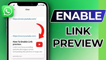 How to Enable Link Preview in WhatsApp on iPhone | WhatsApp Link Preview Fix 2025