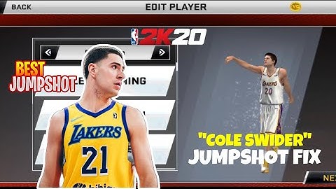 Cole Swider Jumpshot and Signature Fix for Nba2k20 Mobile