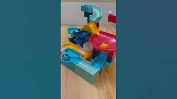 Oddly Satisying Video 🟢 Marble Run Slide Building Blocks