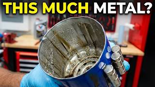 Magnet on oil filter pulled THIS much metal