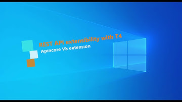 REST API extended with T4 scaffolding magic