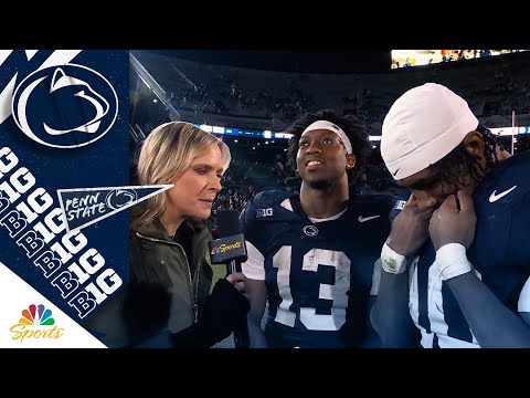 Kaytron Allen, Nicholas Singleton ring in Penn State senior night together | Big Ten on NBC