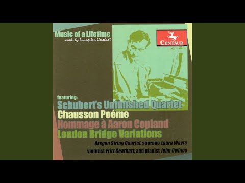String Quartet No. 12 in C Minor, D. 703, "Quartettsatz" (arr. L. Gearhart) : II. Andante...