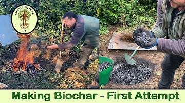 How to Make Biochar in a Cone Pit | My First Attempt
