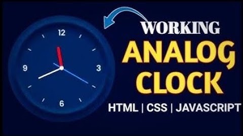 HTML CSS JavaScript Projects with Source Code || JavaScript Clock || JavaScript Analog Clock