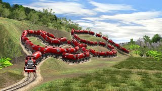 Extreme Railroad, Thomas And Friends Trains Shake-Seriously Damaged Railroad-Trainz Simulator 2019