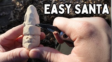 Carving A Stupidly Simple Santa--20 Min Whittle