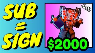 🔴Live🔴Signing Units in Roblox Toilet Tower Defense!! (!gog) #ad