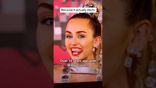 How Miley Cyrus Reinvented Herself #mileycyrus #hitsong #shorts