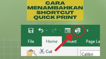 Cara Menambahkan Tombol Shortcut Quick Print di Menu Excel