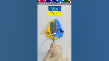 What color do mixed flag make?? (dough edition part 4) #colormixing #oddlysatisfying #mixingcolors