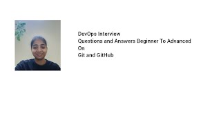 DevOps Interview Questions and Answers on Git and GitHub