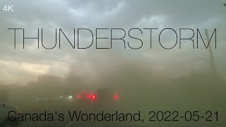 Thunderstorm, Canada's Wonderland Toronto, May 21 2022, 12:45 PM