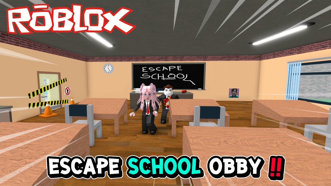 ROBLOX : Escape School Obby หนีจากโรงเรียนสุดโหด !! - YouTube