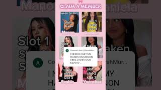 ~MANON IS FULLY BOOKED!!~ #KATSEYE #claimamember #ytshorts #lnc #makemefamous #capcut
