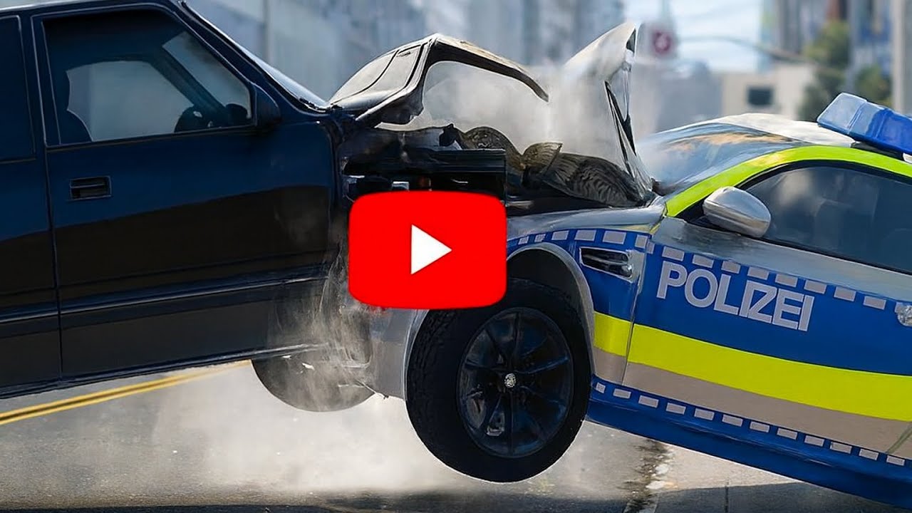 Urban Collision Showdown – SUV vs Sports Car