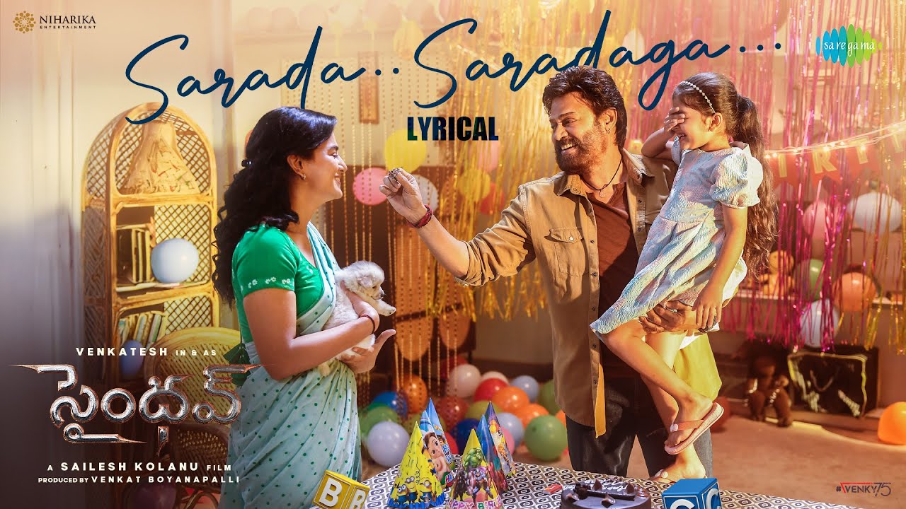 Presenting the melodious single "Sarada Saradaga" from Saindhav🕺🎉