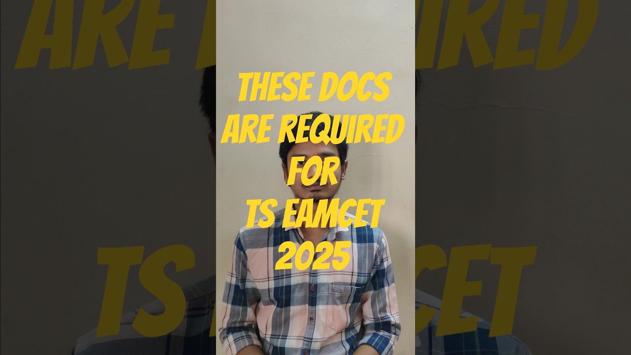 👉 These Documents are required for TS EAMCET 2025 Verification | Don’t Miss These!