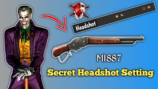 New Secret Headshot Setting M1887 Free Fire || Headshot Trick M1887 || Shotgun Headshot Setting Ff