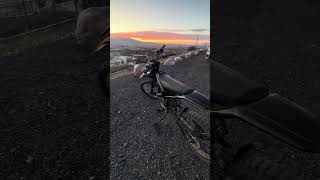 Sunset #automobile #dirtbike #bestmods #surron #ebike #bikelife